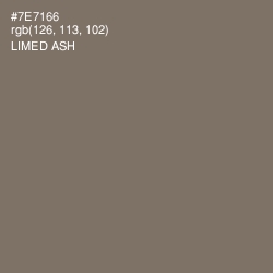 #7E7166 - Limed Ash Color Image